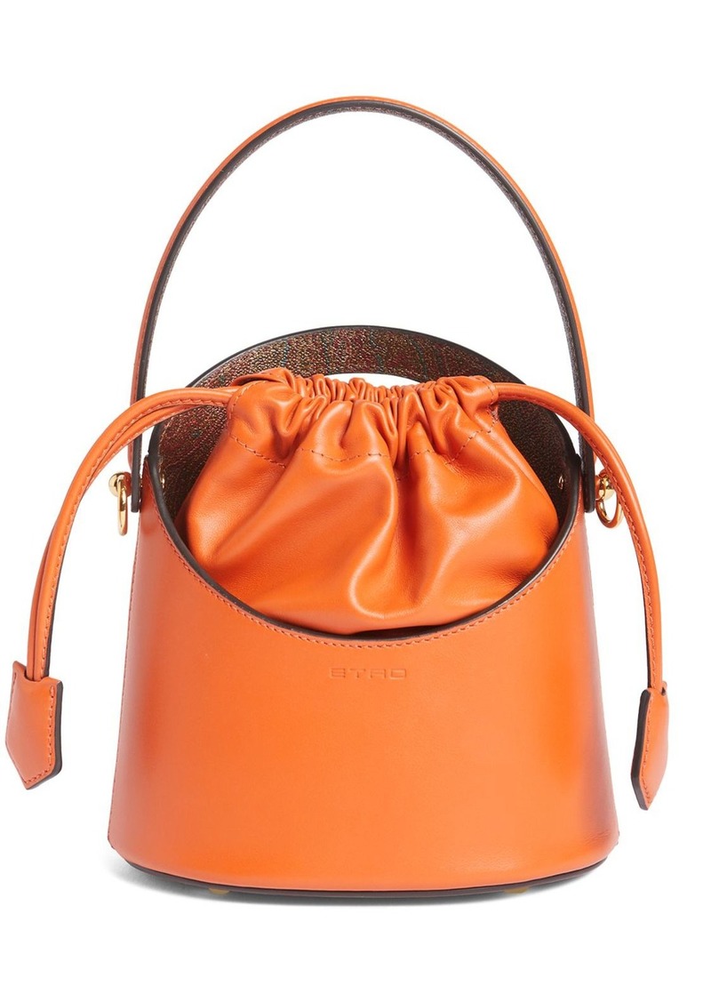 Etro Small Saturno Leather Top Handle Bag