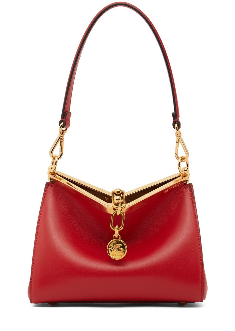 Etro Small Vela Leather Shoulder Bag