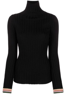 Etro striped-edge wool jumper