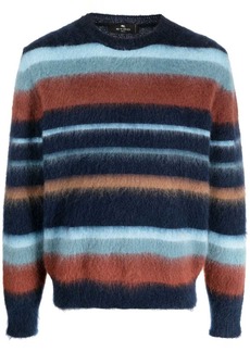 Etro striped mohair-wool sweatshirt