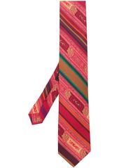 Etro striped print silk tie