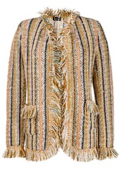 Etro striped woven oversized jacket