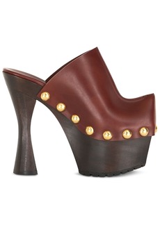 Etro 150mm studded leather platform clogs