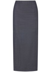 Etro Tailored Wool Blend Midi Skirt