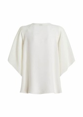 Etro teardrop-neckline detail blouse