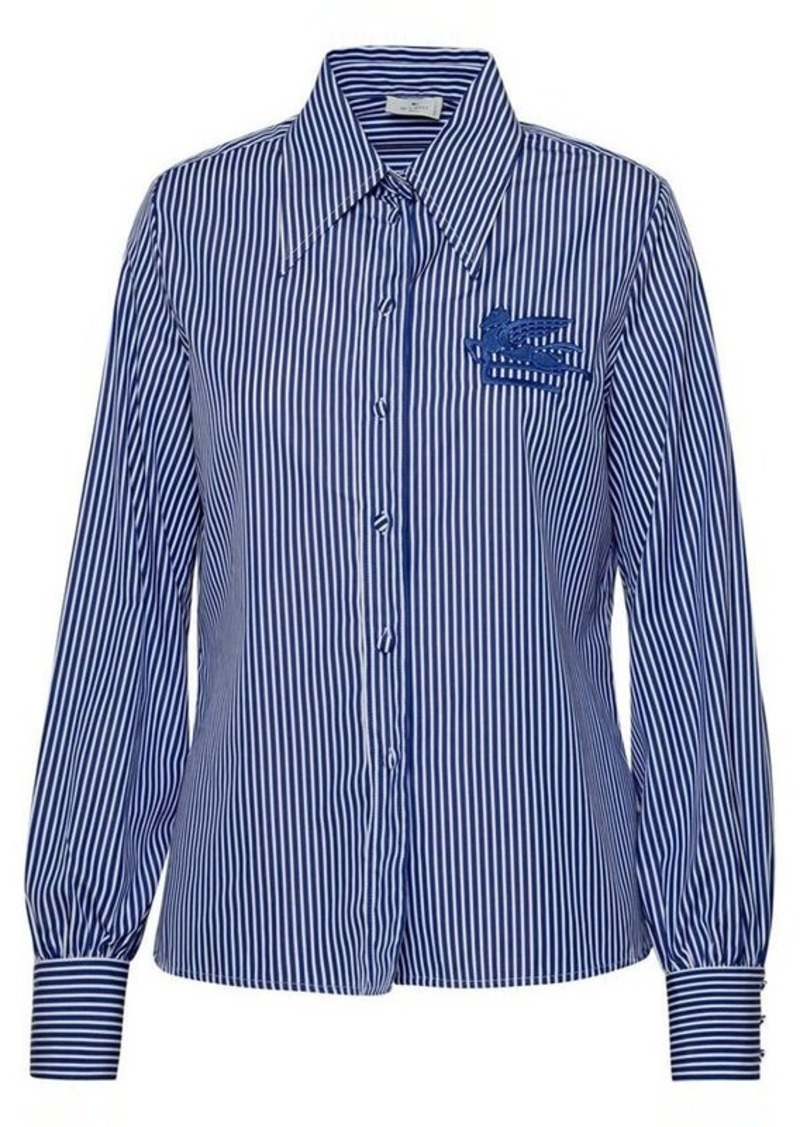 Etro Two-tone cotton shirt