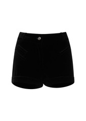 Etro Velvet Mini Shorts
