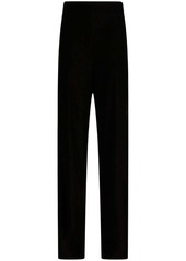 Etro velvet straight-leg trousers