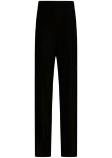 Etro velvet straight-leg trousers