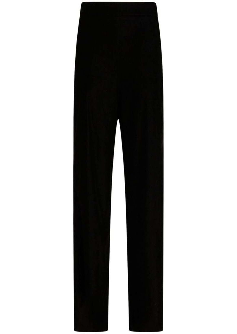 Etro velvet straight-leg trousers