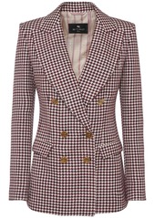 Etro Wool Blend Suiting Double Breast Jacket