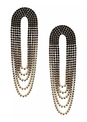 Ettika 18K Gold-Plated & Cubic Zirconia Fringe Earrings