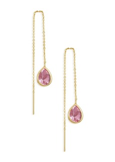 Ettika Barely There Cubic Zirconia Threader Earrings