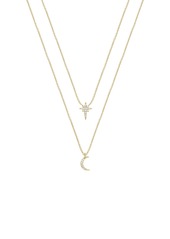 Ettika Celestial Set of 2 Pendant Necklaces in Gold at Nordstrom