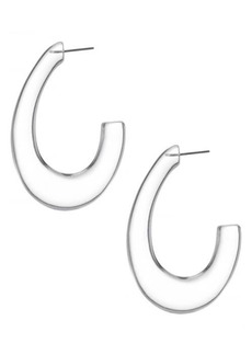 Ettika Clear Resin Hoop Earrings at Nordstrom