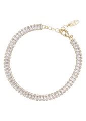 Ettika Crystal Chain Anklet in Gold at Nordstrom