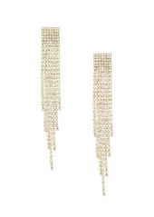 Ettika Crystal Fringe Earrings in 18K Gold Plating - Gold