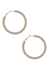 Ettika Crystal Hoop Earrings