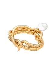 Ettika Liquid Gold and Pearl Bracelet