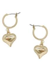 Ettika Gold Huggie Heart Hoop Earrings at Nordstrom Rack