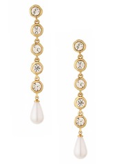Ettika Imitation Pearl Dangle Earrings