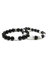 Ettika Men's Onyx & Howlite Beaded Bracelet Set