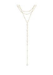 Ettika Pearl Dreams Layered Lariat Necklace