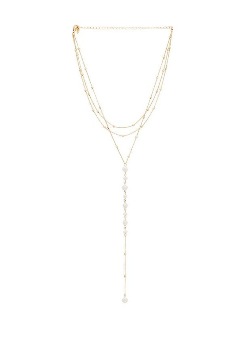 Ettika Pearl Dreams Layered Lariat Necklace