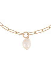 Ettika Pearl Pendant Necklace
