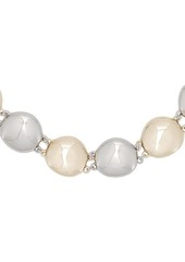 Ettika Polished Pebble Mixed Metal Choker Necklace