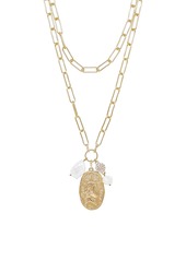 Ettika Set of 2 Freshweater Pearl Layering Necklaces in Gold at Nordstrom