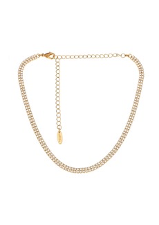 Ettika Simplicity 18K Gold Plated Choker Necklace - Gold