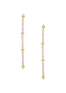 Ettika Women's 18k Gold Plated Straight Dangle Earrings - Gold