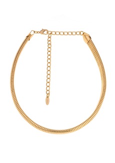 Ettika Your Essential Flex Snake Chain 18K Gold Plated Necklace - Gold