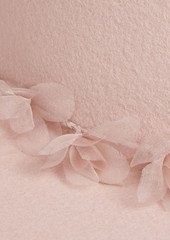 Eugenia Kim - Blaine floral-appliquéd wool-felt fedora - Pink - ONESIZE