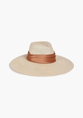 Eugenia Kim - Cassidy satin-trimmed hemp-blend Panama hat - Neutral - ONESIZE
