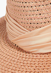 Eugenia Kim - Courtney lamé-trimmed hemp-blend Panama hat - Neutral - ONESIZE