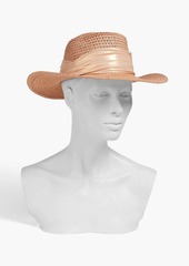 Eugenia Kim - Courtney lamé-trimmed hemp-blend Panama hat - Neutral - ONESIZE