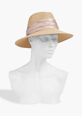 Eugenia Kim - Courtney satin-trimmed paper Panama hat - Neutral - ONESIZE