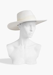 Eugenia Kim - Harlowe tulle-trimmed wool-felt fedora - White - ONESIZE