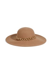 Eugenia Kim - Honey chain-trimmed wool-felt hat - Brown - ONESIZE