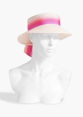 Eugenia Kim - Kayla grosgrain-trimmed hemp-blend visor - Pink - ONESIZE