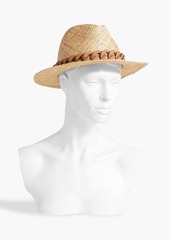 Eugenia Kim - Lillian chain-embellished faux straw Panama hat - Neutral - ONESIZE