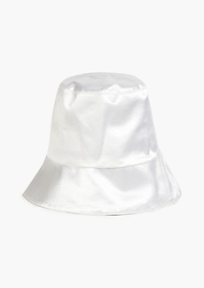 Eugenia Kim - Metallic satin bucket hat - Gray - ONESIZE