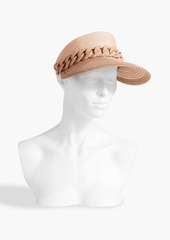 Eugenia Kim - Ricky chain-embellished hemp-blend visor - Pink - ONESIZE