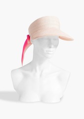 Eugenia Kim - Ricky grosgrain-trimmed hemp-blend visor - Pink - ONESIZE