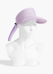 Eugenia Kim - Ricky grosgrain-trimmed hemp-blend visor - Purple - ONESIZE