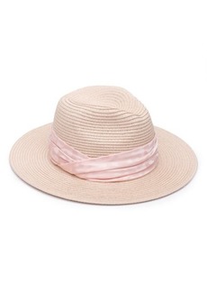 Eugenia Kim Billie Packable Straw Fedora in Blush at Nordstrom