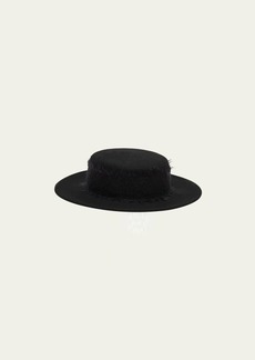 Eugenia Kim Brigitte Wool Boater Hat