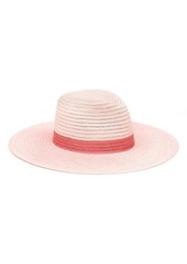 Eugenia Kim Colorblock Packable Sun Hat in Pale Pink/Berry/Rose at Nordstrom